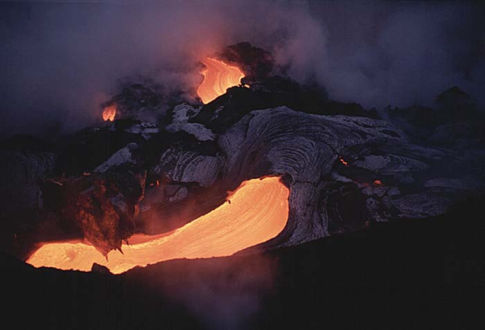 Volcanic activity.