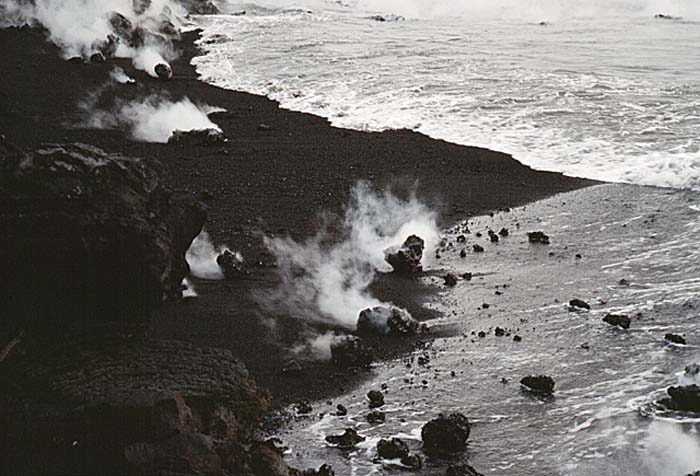 Volcanic activity.