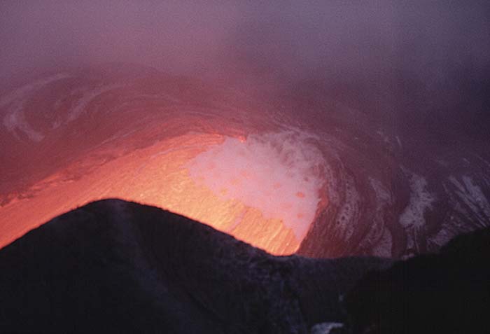 Volcanic activity.