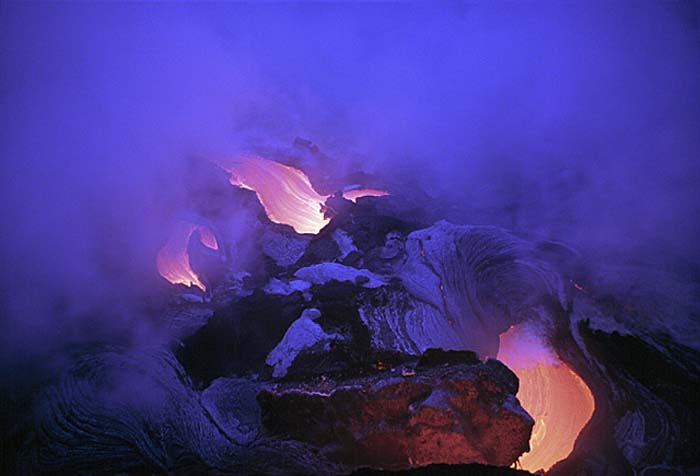 Volcanic activity.