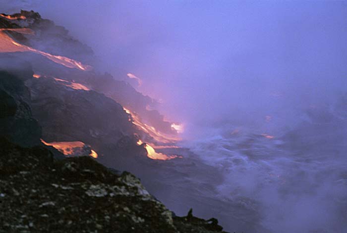 Volcanic activity.