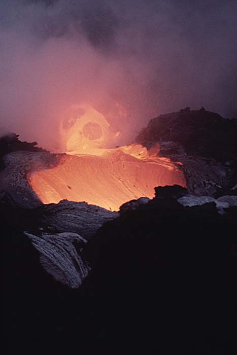 Volcanic activity.