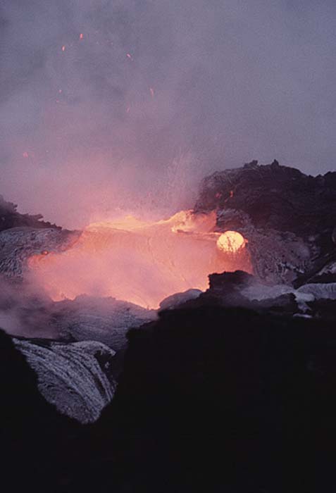 Volcanic activity.